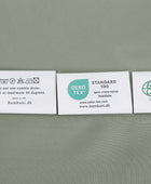 Bamboe beddengoed in olijfkleur van Bambuni