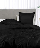 Bamboe beddengoed in zwart van Bambuni