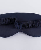 Bamboe slaapmasker donkerblauw