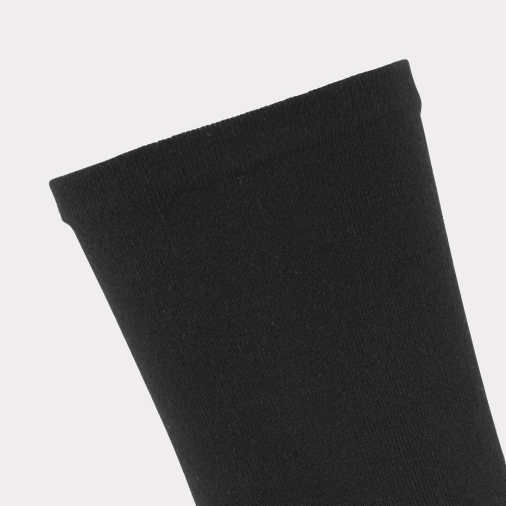 Bamboe sokken zonder elastiek in zwart voor heren, verpakking van 20 stuks.