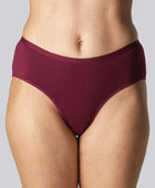 Bamboe slipje in bordeauxrood