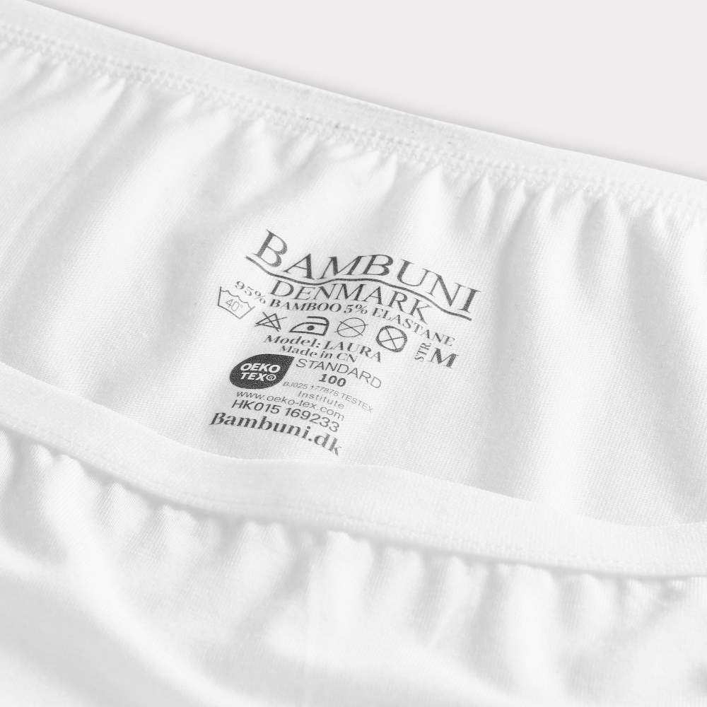 Bamboe slipje in wit