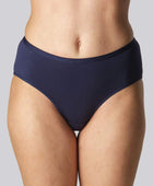 Bamboe slip in marineblauw