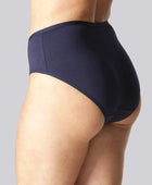 Bamboe slip in marineblauw