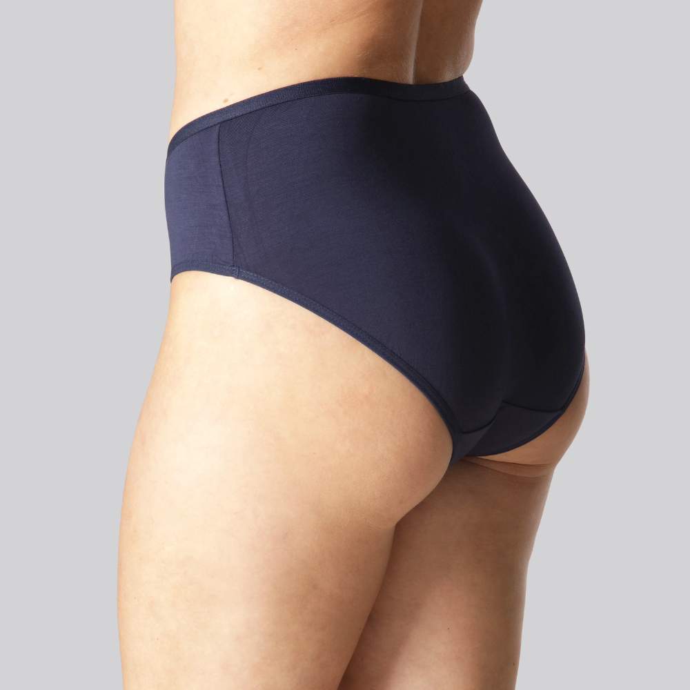 Bamboe slip in marineblauw