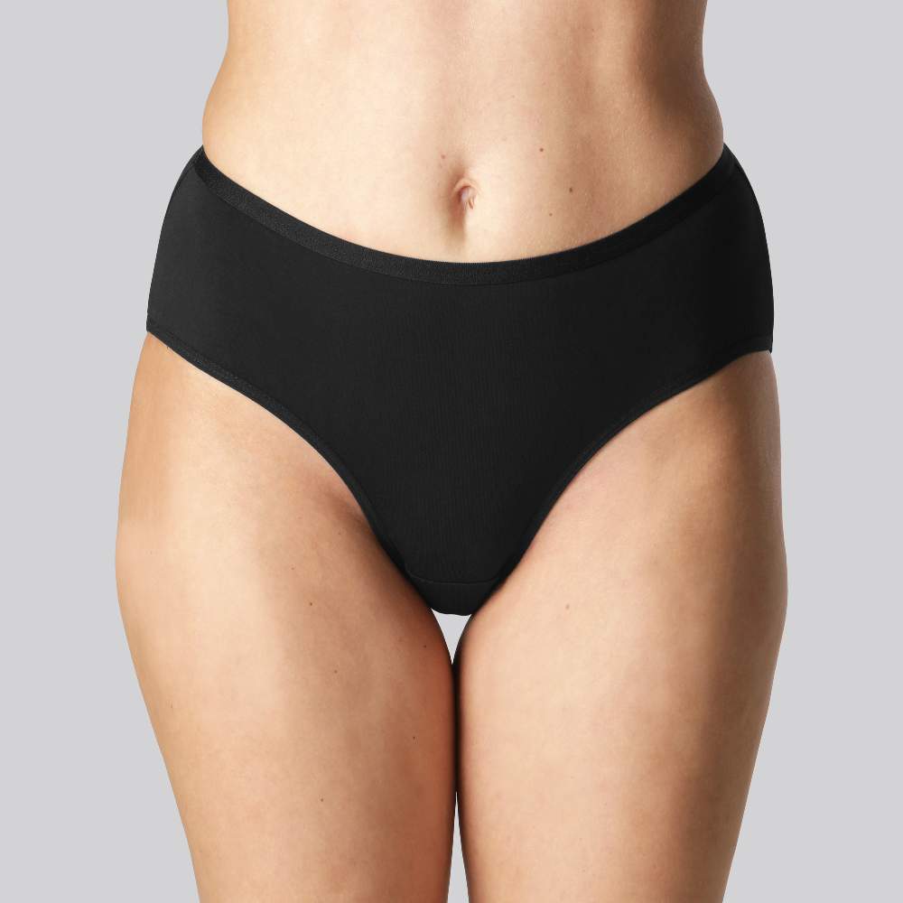 Bamboe slip in zwart