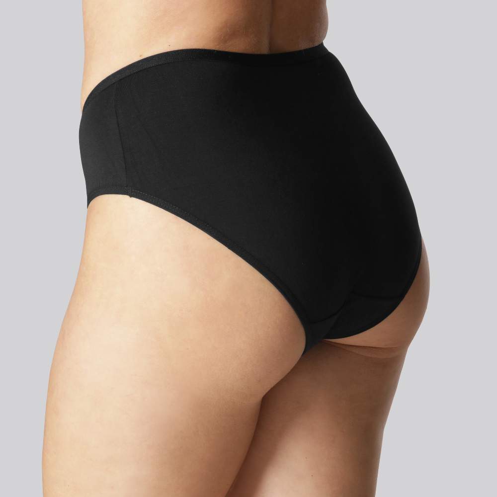 Bamboe slip in zwart