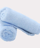 Bamboe washandjes in lichtblauw