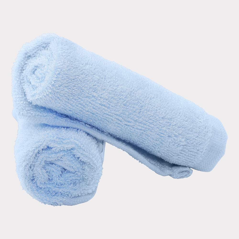 Bamboe washandjes in lichtblauw