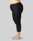 Bamboe 3/4 legging in zwart voor dames