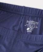 Bamboe 3/4 legging met verborgen elastiek in marineblauw voor dames
