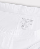 Bamboe 3/4 legging met verborgen elastiek in wit voor dames