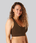 Bambus BH top i brun til dame