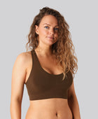 Bambus BH top i brun til damer