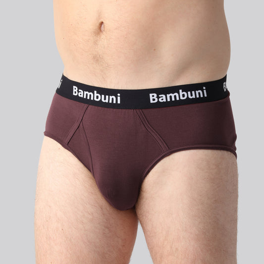 Bambus briefs bordeaux mænd