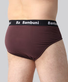 Bambus briefs bordeaux mænd bag