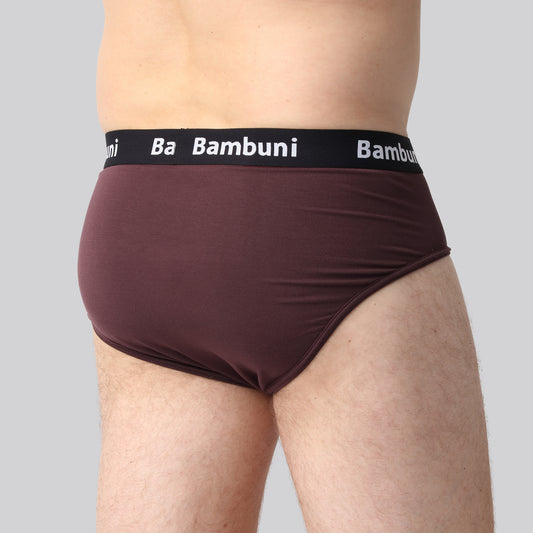 Bambus briefs bordeaux mænd bag