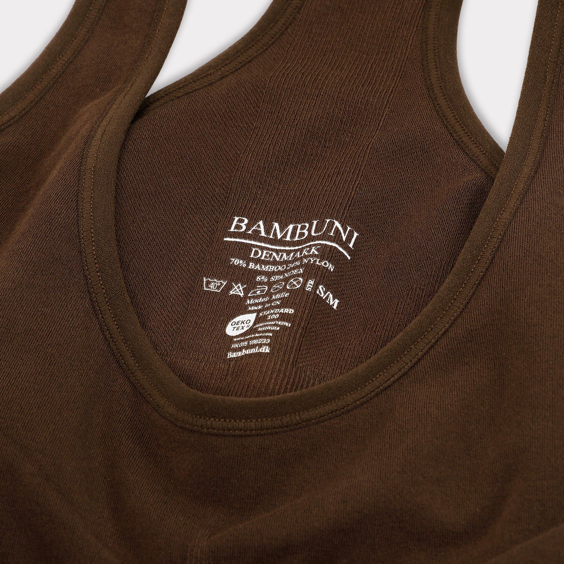 Bambus brun BH top til damer