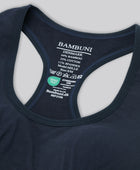 Bambus fitness bh i navy til damer
