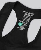 Bambus fitness bh i sort til damer