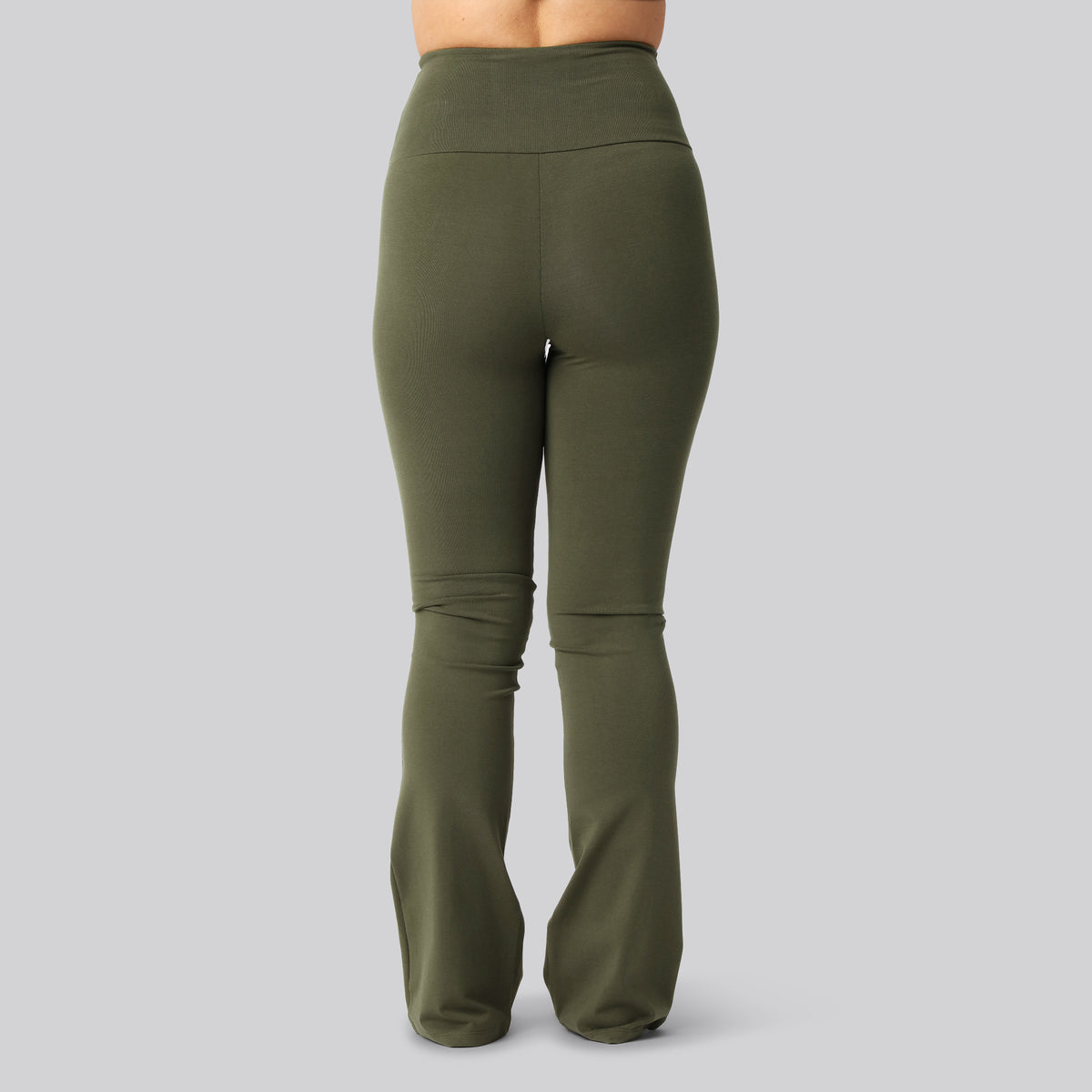 Bambus fitness pants i grøn til damer