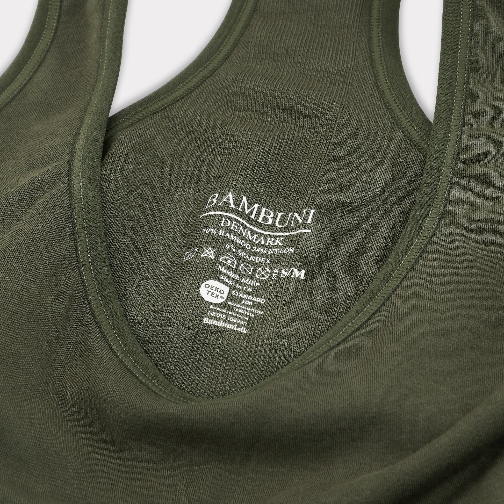 Bambus grøn BH top