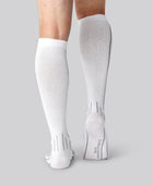 Witte compressie hardloopsokken van bamboe voor heren