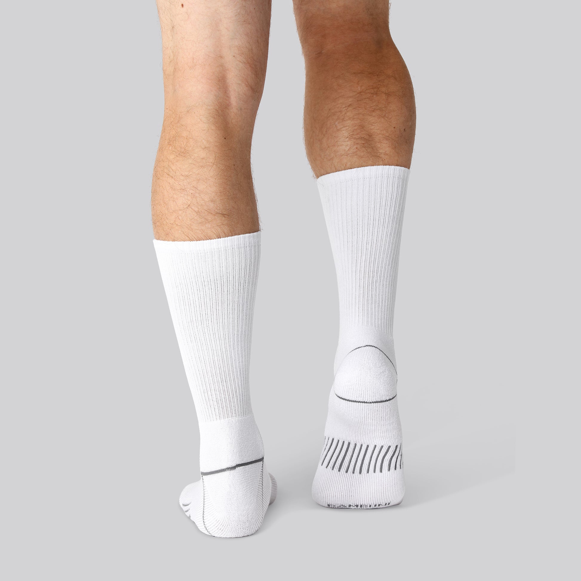 Witte bamboe hardloopsokken voor heren