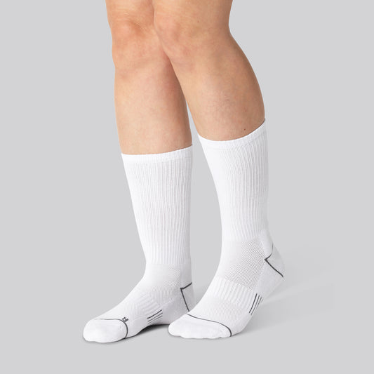 Witte bamboe hardloopsokken voor dames