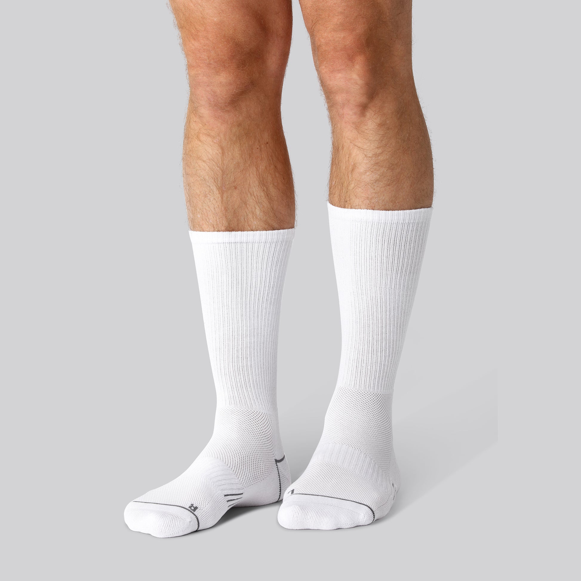 Witte bamboe hardloopsokken voor heren