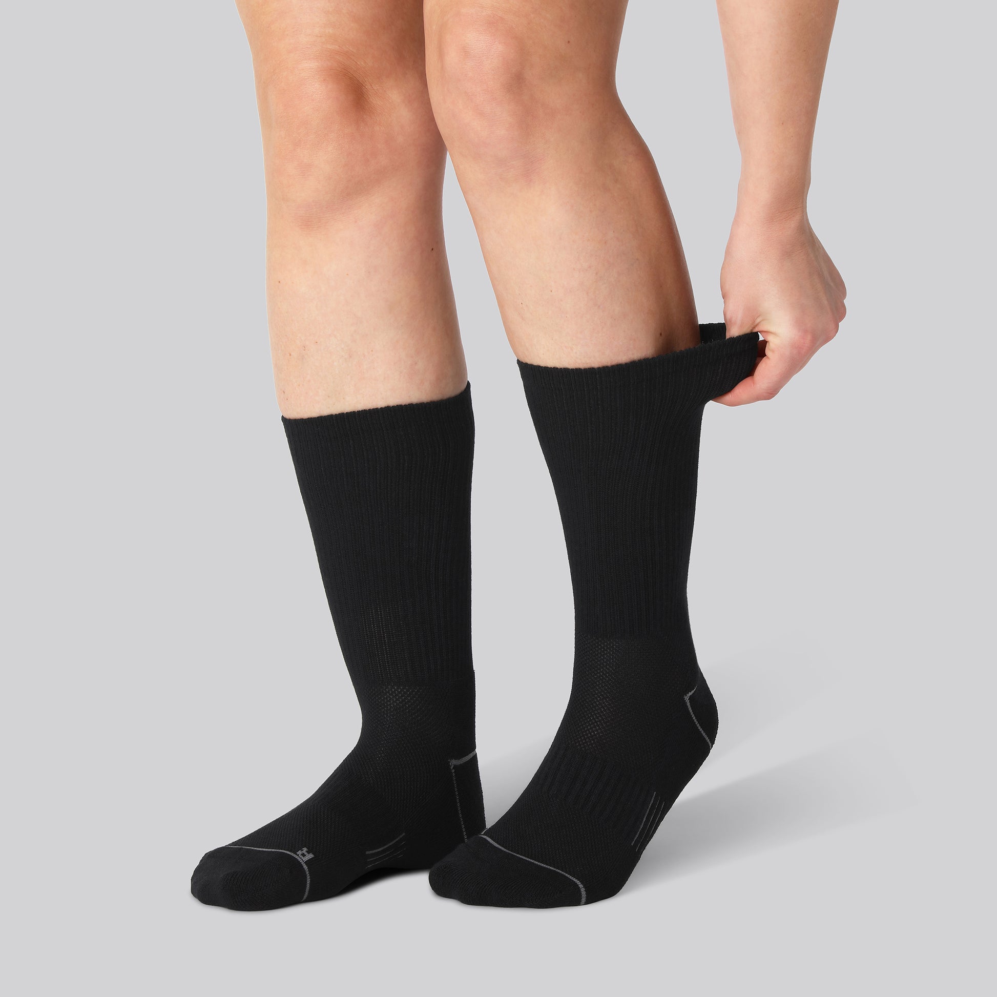 Bamboe hardloopsokken in zwart voor dames