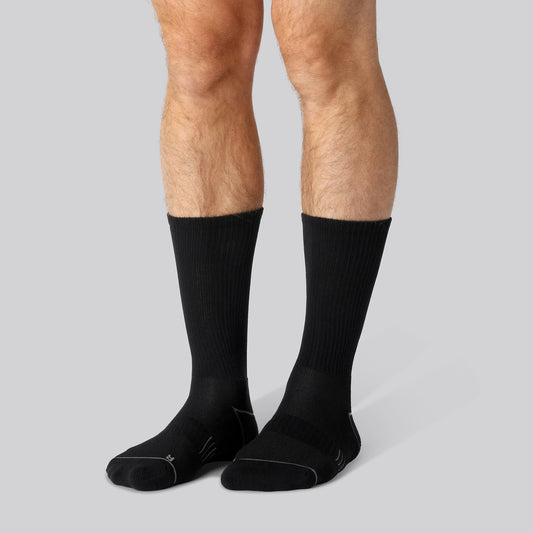 Bamboe hardloopsokken in zwart voor heren