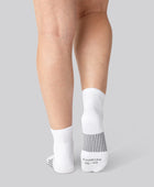 Korte bamboe hardloopsokken in wit voor dames