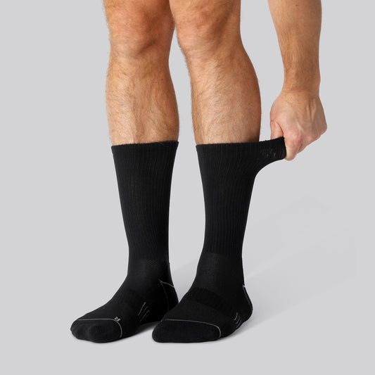 Bamboe hardloopsokken in zwart voor heren