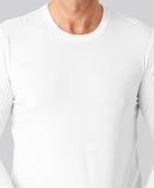 Bambus langærmet t-shirt hvid mand