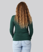 Bambus langærmet t-shirt i grøn til damer