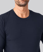 Bambus langærmet t-shirt navy mand