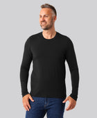 Bambus langærmet t-shirt sort mænd
