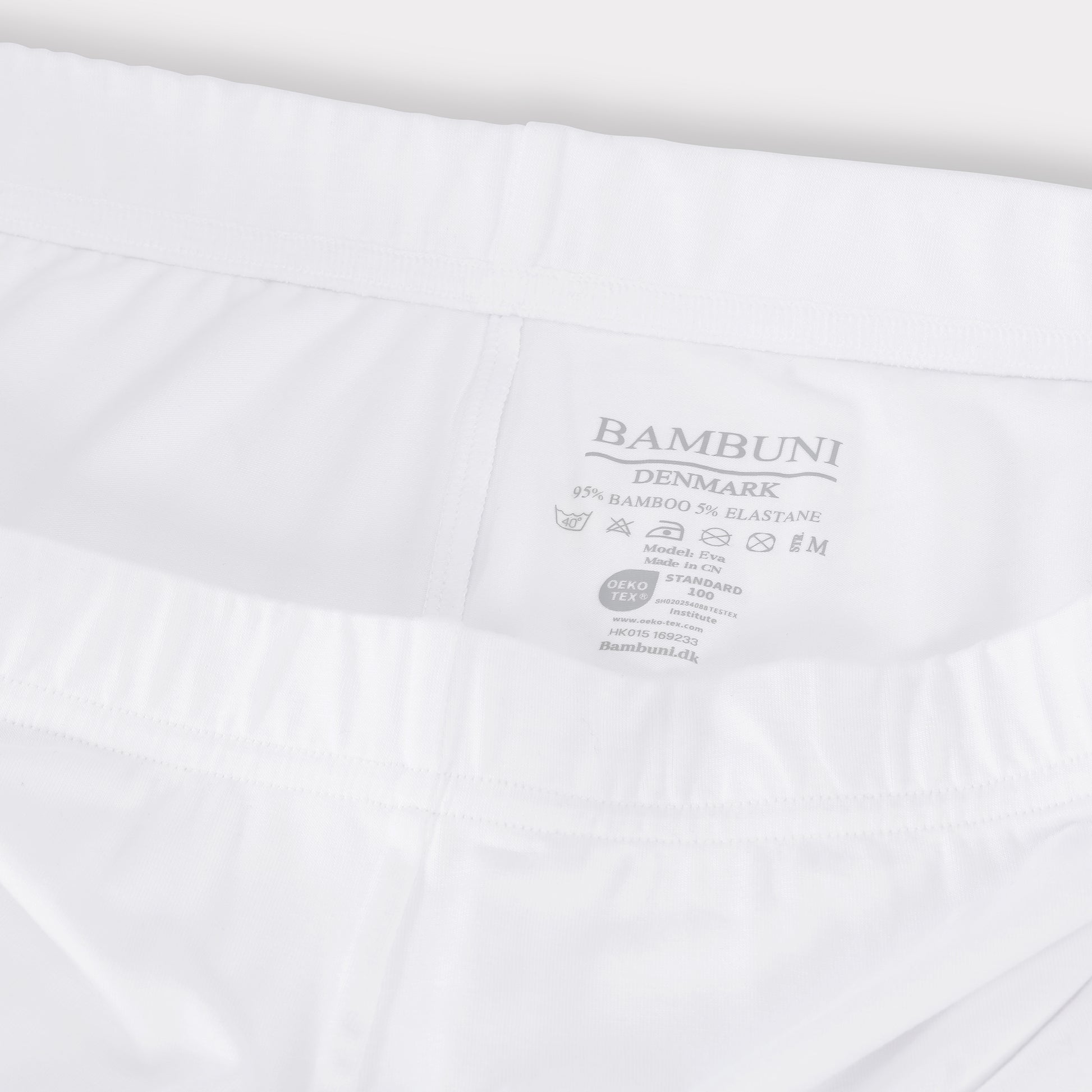 Bamboe legging met verborgen elastiek in het wit voor dames