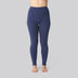 Bamboe leggings met verborgen elastiek in marineblauw voor dames