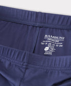 Bamboe leggings met verborgen elastiek in marineblauw voor dames