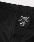 Bamboe legging met verborgen elastiek in zwart voor dames