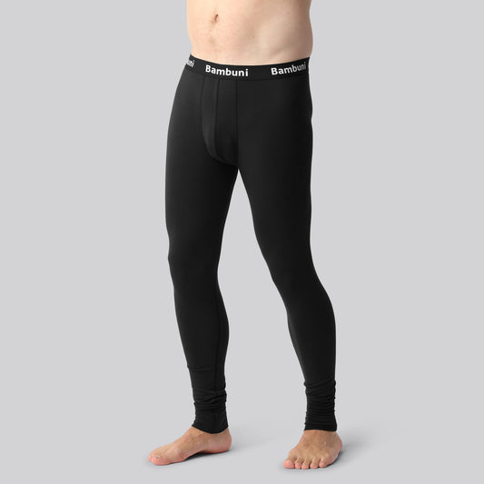 Bambus long johns sort mænd