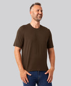 Bambus oversize t-shirt brun mænd