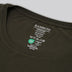 Bambus oversize t-shirt i mørkegrøn til damer carelabel