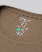 Bambus oversize t-shirt i sand til damer carelabel