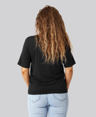 Bambus oversize t-shirt i sort til damer