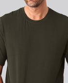 Bambus oversize t-shirt mørkegrøn mand