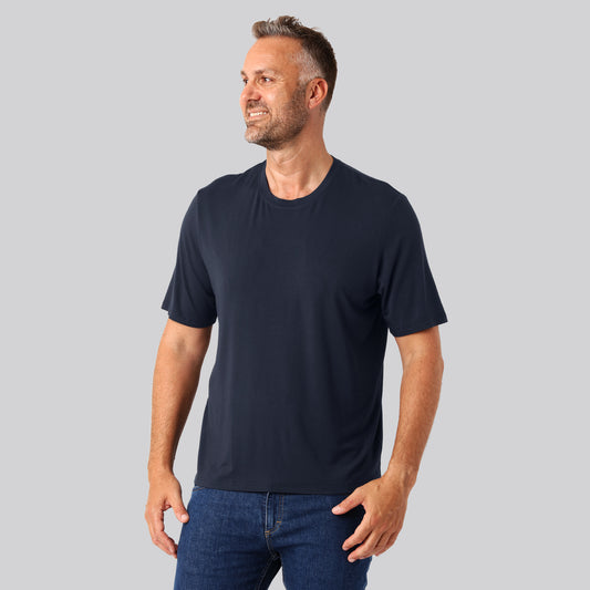 Bambus oversize t-shirt navy mænd