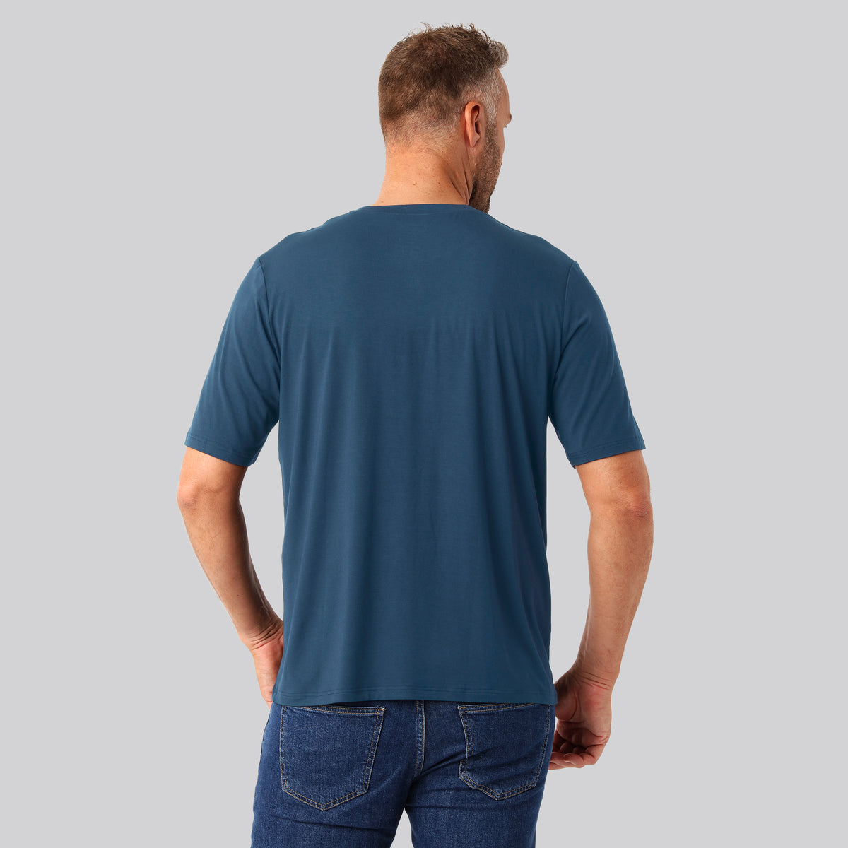 Bambus oversize t-shirt petroleumsblå